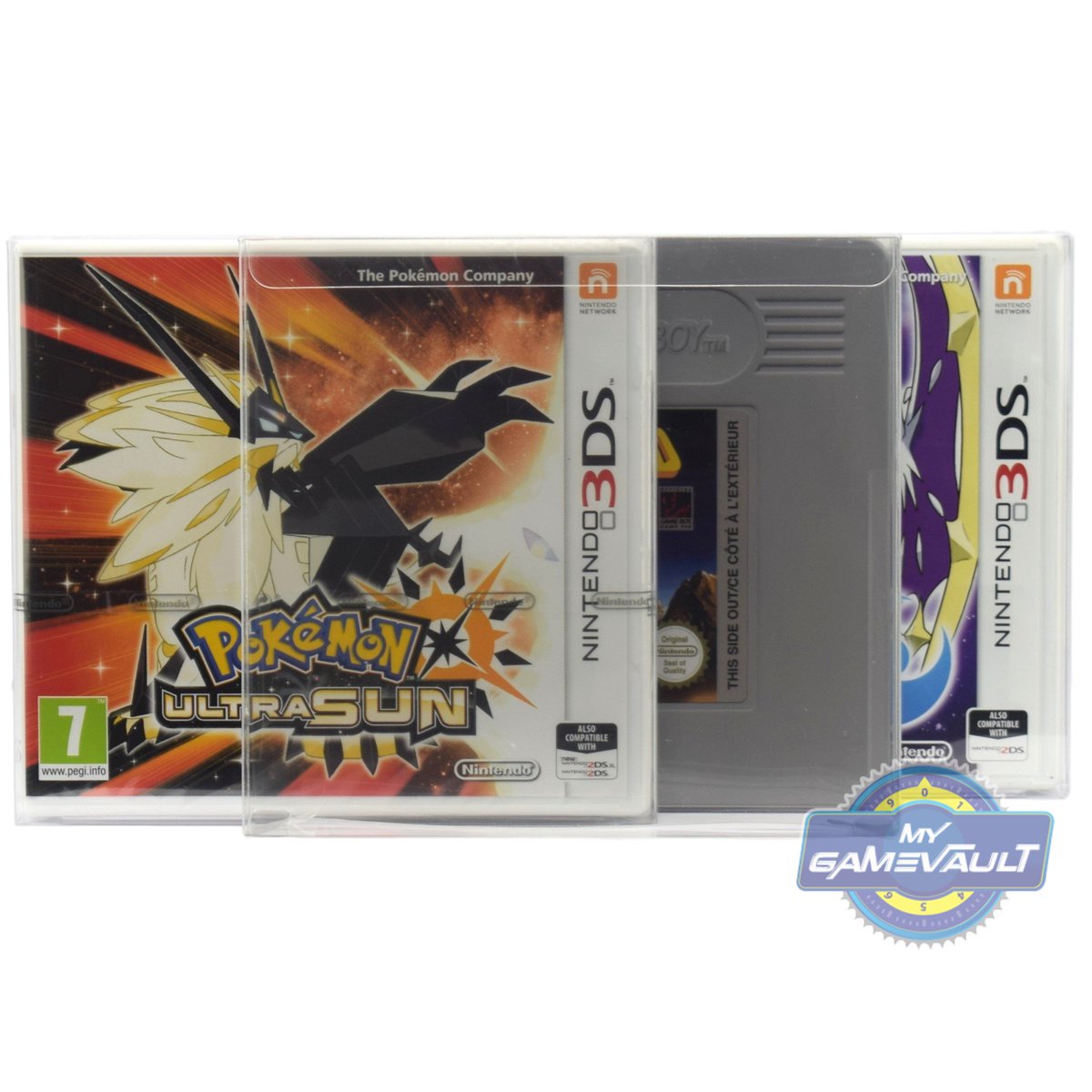 MyGameVault's tweet photo. BACK IN STOCK! Premium 0.4mm Box Protectors / Display Cases for 3ds games & SteelBooks - NEW IMPROVED DESIGN. #Nintendo #Nintendo3DS #3DS #Gaming #BoxProtectors £10.45 for pack of 10 with FREE 1st class UK post (various pack sizes available). https://t.co/snUnPnT9Ki https://t.co/NfvHLiKEjY
