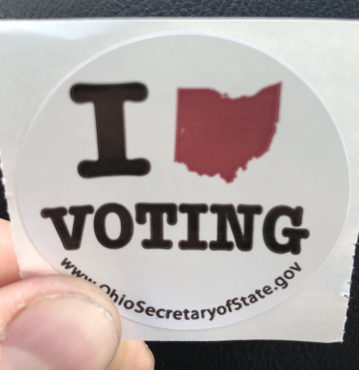 Jashers7's tweet photo. Just voted for Ohio’s District 12 special election. Get out and vote if you already haven’t. Polls open till 730. #ElectionDay #OH12 #ohio #VoteDannyOConnor #vote https://t.co/CwhDbei820