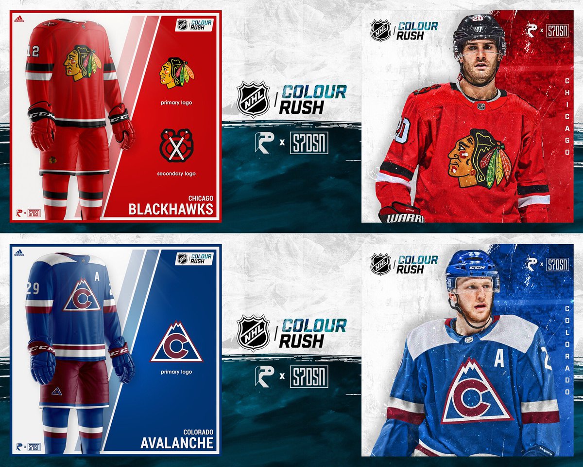 nhl color rush jerseys