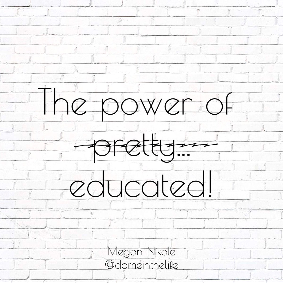dameinthelife's tweet photo. Never ever ever ever underestimate the power of an intelligent woman...
You may get your feelings hurt.
#thepowerofintelligence #smartgirls #beboth #TuesdayThoughts #TuesdayMotivation https://t.co/DrHnTc3aUM