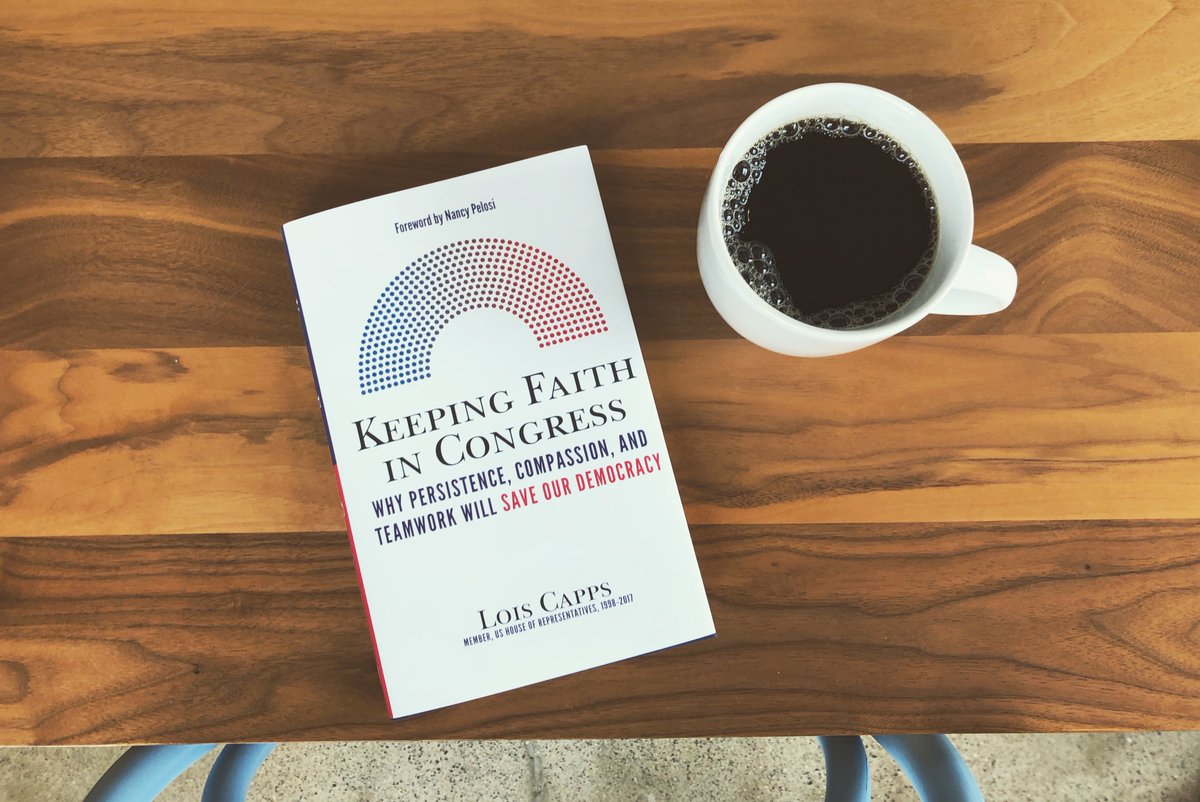 Sit down for coffee with the “Nicest Member of Congress,” <a href="/RepLoisCapps/">Lois Capps</a>. Her new book (with a foreword by @NancyPelosi) comes out September 1! #KeepingFaithInCongress