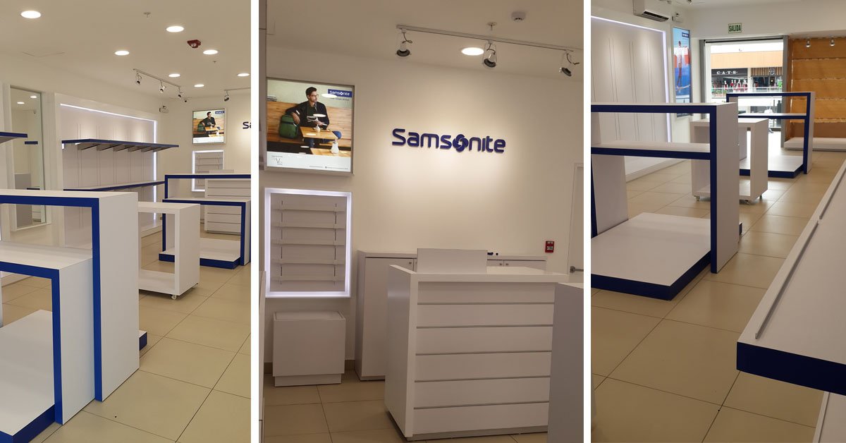 Lindleyarq's tweet photo. Tienda Retail Samsonite INOUTLET Faucett #lindleyarq #proyectos #arquitectura #tiendasretail #centrocomercial #implementación #mantenimiento #supervición - https://t.co/bOfCWQK5Dm https://t.co/wPSSavFMhB