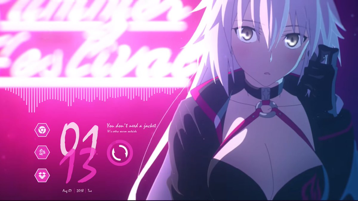 R Grandorder Wanted To Do A Rainmeter Theme Of Best Girl Ahead Of The Summer Event Fgo T Co fjtgk3ob