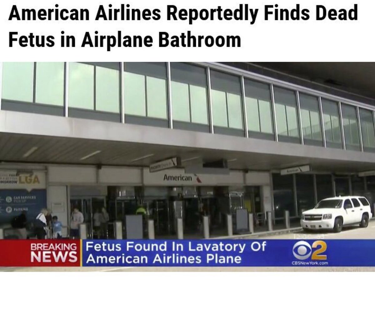 #AmericanAirlines Reportedly Finds Dead Fetus in Airplane Bathroom 🤔 #DigitalRealityTV