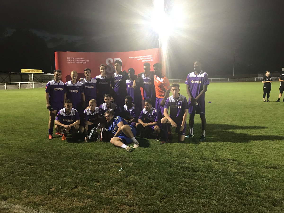 SuppDirect's tweet photo. Congratulations to @ETFC who beat @ClaptonCFC 4-0 to lift the Brian Lomax #SDCup! ⚽️🍾 https://t.co/ohnTOImI5y
