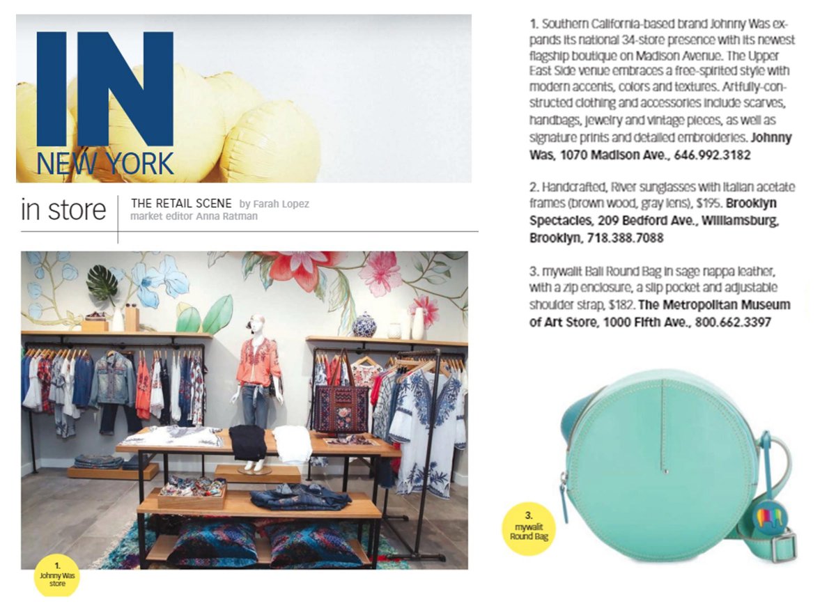OrsiPR's tweet photo. The super cute and eclectic @mywalit Bali Round Bag in Mint featured in IN New York Magazine! https://t.co/d42OVzGASj