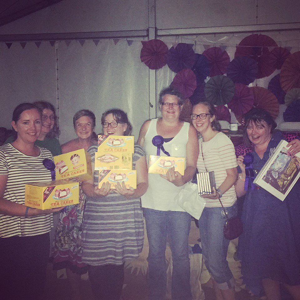 <a href="/bennettlucyk/">Lucy Bennett</a> <a href="/TeaAndTents/">Tea & Tents</a> Hahahah, not sure it was so much an 'idea for a prize', as a handy way to shift the things - this was at a camping weekend for WI members. Plan had been to order something like 10 boxes of tea cakes (ie 360 tea cakes) for the tuck shop, but 10 *CASES* were ordered instead!!