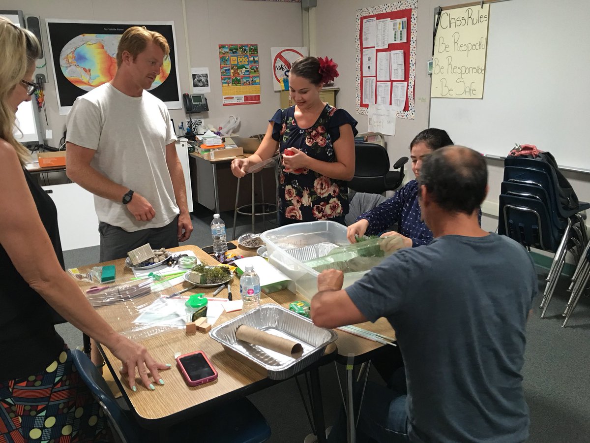 projectswell's tweet photo. Teachers having fun in the summer! #NGSS @LakesideNGSS 5th Grade Cadre #Watersheds https://t.co/qxDofHX5Mf