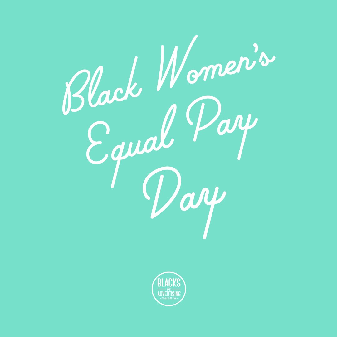 BLKSinADV's tweet photo. Today is #BlackWomensEqualPayDay. That means Black women had to work all of 2017 and up to this day in 2018 to catch up with what white men earned in 2017 alone. Learn more via new research created by @naturbanleague, @LeanInOrg + @surveymonkey. #BLKSinADV #38PercentCounts https://t.co/zQFkfbMatu