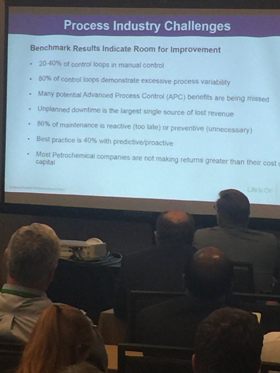 CraigDResnick's tweet photo. #FoxboroUserGroup @SchneiderElec @reliancepetro presents #process #industry #challenges using #remote #monitoring to avoid unneeded trips and #rolebased #diagnostics benefits of #control in the #field @arc_advisory https://t.co/EisigKeuEO