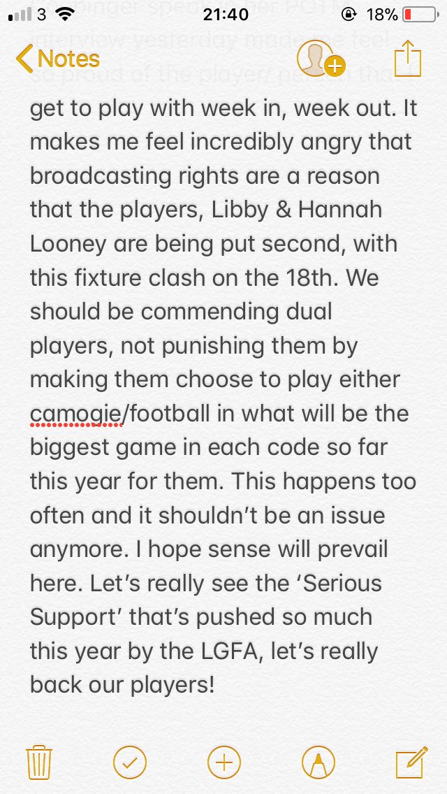 <a href="/LadiesFootball/">Ladies Football</a> @FairGameCast @ElaineBucko <a href="/CorksRedFM/">Red FM</a> @WomensGPA <a href="/mary_white33/">Mary White (She/Her)</a> <a href="/OfficialCamogie/">The Camogie Association</a>