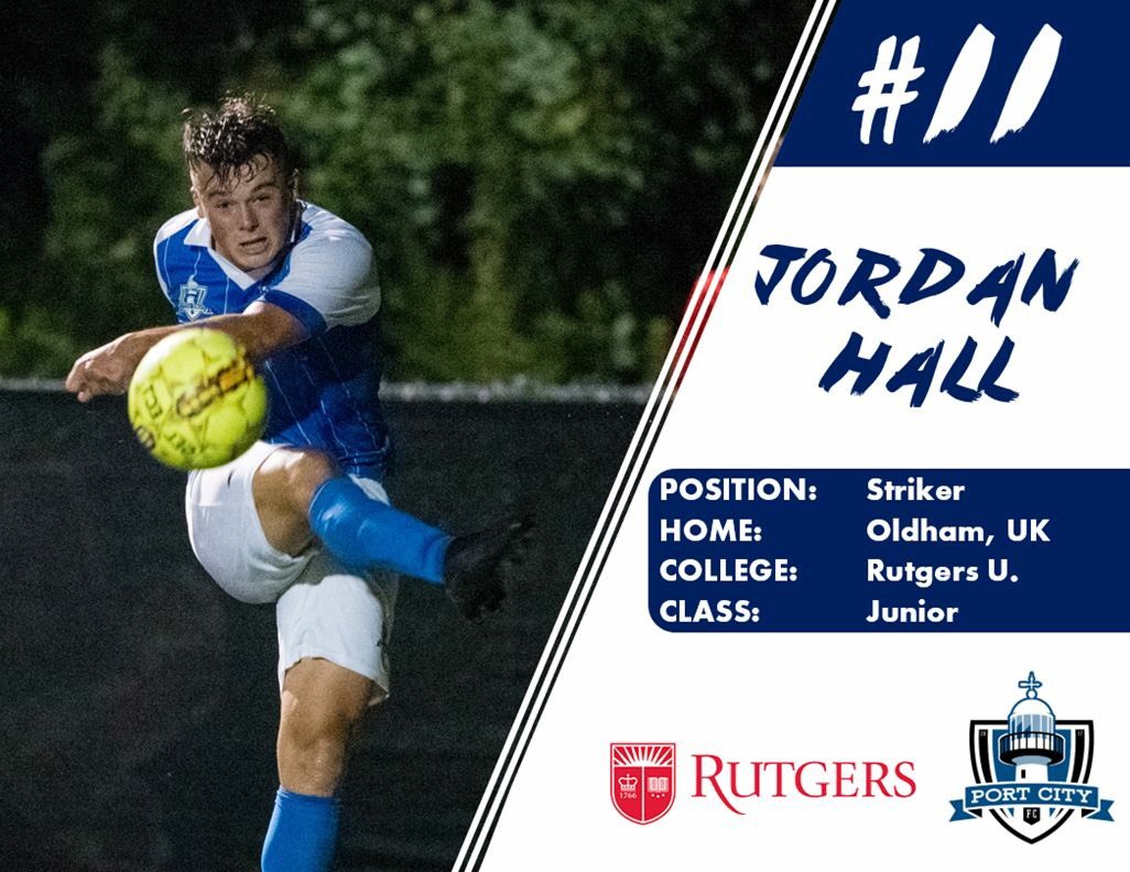 PortCityFC's tweet photo. Farewell to Port City's goal scoring machine, Jordan Hall, as he heads off to @RUMensSoccer! 👋

#StudyBoundSounders https://t.co/YC89svBjvp