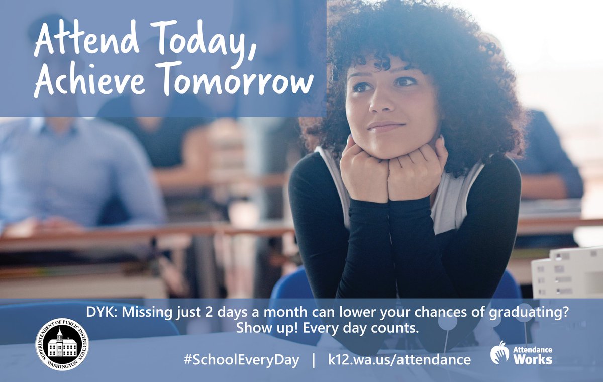 edvoters's tweet photo. 8 Ways to Help Your Student Succeed! Attendance Awareness Month is next month! Here are a few ways to support your student in attendance success: https://t.co/6lsi5neo70 @waOSPI #WAedu https://t.co/jUPvWNMiMs