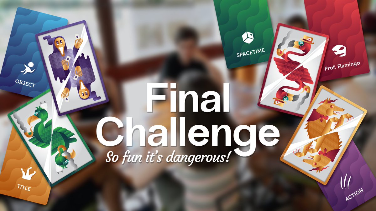 KerberGames's tweet image. Game will make you laugh addict!  #Finalchallenge 🤣
. 
. 
. #challenge #funny #kerbergames #games #boardgames #partygame #tabletopgames #cardgames #boardgamestudio #cards #indigame #gamedev #gamedevelopment #socialgathering #friends #newgames #games #Kickstarter #gameplay