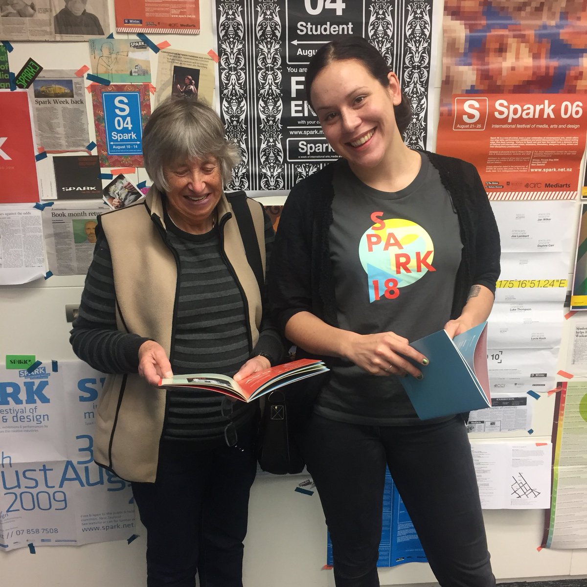 “The event is free and all the speakers here are so inspirational!” - community member Helen and volunteer Chloe reminisce on all her visits to #wintecspark since 2009!