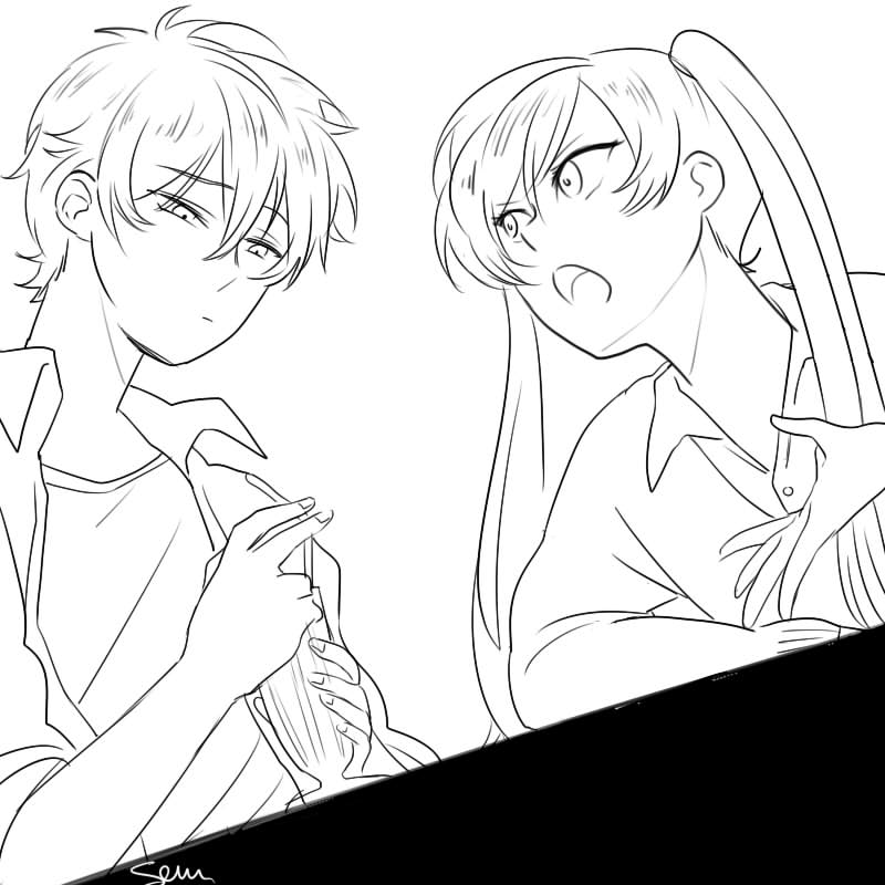 "fight for your love!"
Aoi not being a jerk for once. 
