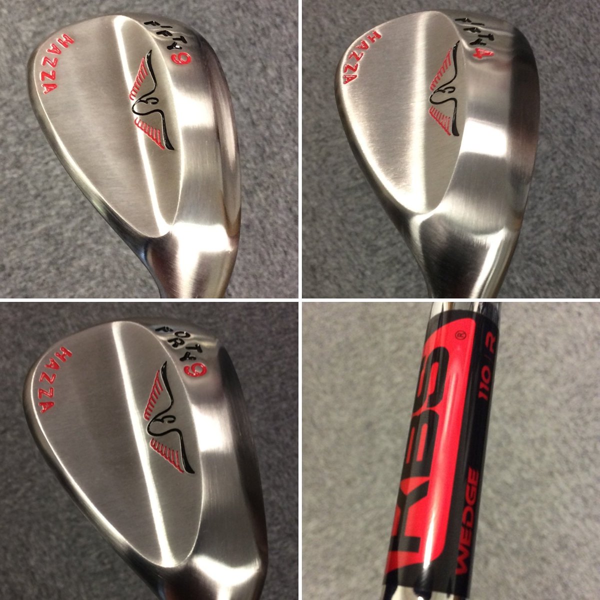 thegpi1's tweet image. Edel 49°, 54° &amp;amp; 59° Hand Ground Wedges all with different grinds, bounces and lies. Fully customised including KBS 110 regular wedge shaft, undersize Golf Pride Tour Velvet and personal stamping! #TGPI #RJG #wedgefitting #wedgeducation #120andin #scoring @EDELgolf