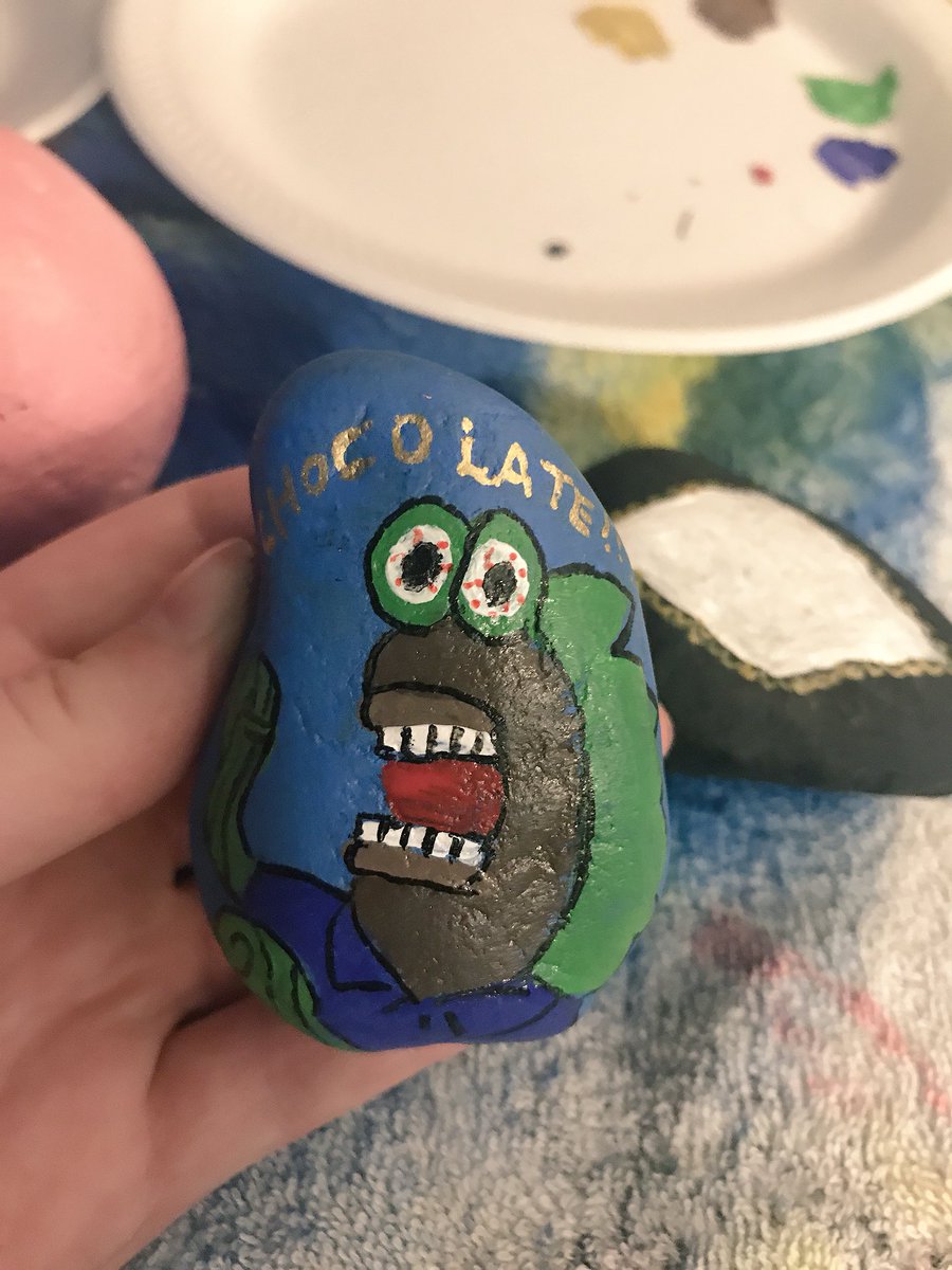 cmu_rocks's tweet image. Alright Spongebob fans, who remembers this guy? CHOCOLATEEEE #CMUrocks #rockart