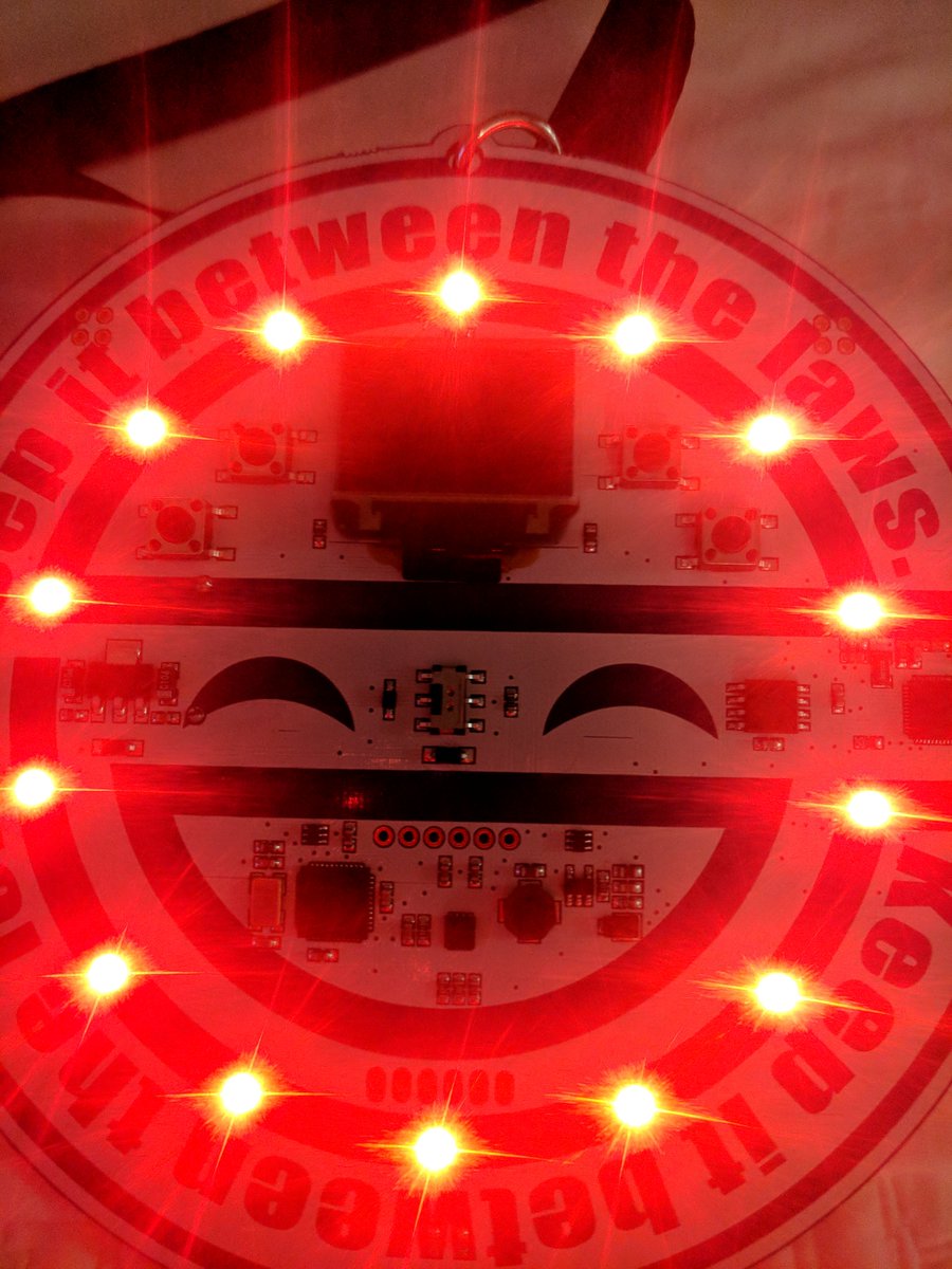 AndrewMohawk's tweet image. This years @hackerwarehouse badge is insane, it does usb things, WiFi things and I can make the LEDs go to 11! xD Prepare to be blinded!
