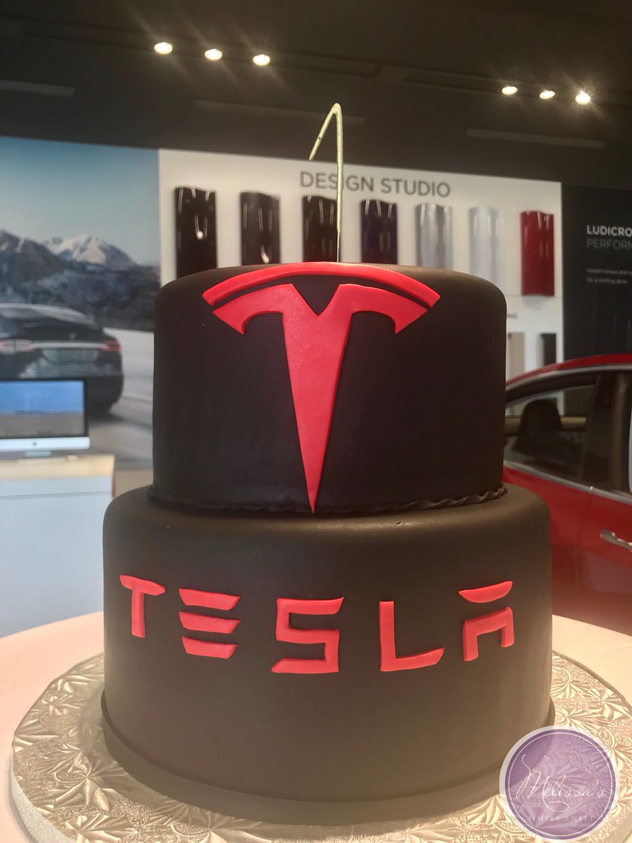 MelSimplySweet's tweet photo. Happy 1st Birthday to Tesla Richmond dealership!! #teslacake #tesla #teslarva #teslarichmond #birthday #1stbirthday #birthdaycake #cake #customcakes #fondant #logo #party #cakedesign #cakedecorating #rva #rvabaker #rvabakery #madefromscratch @teslamotors @TeslaRichmond https://t.co/9T0ZVJrW66