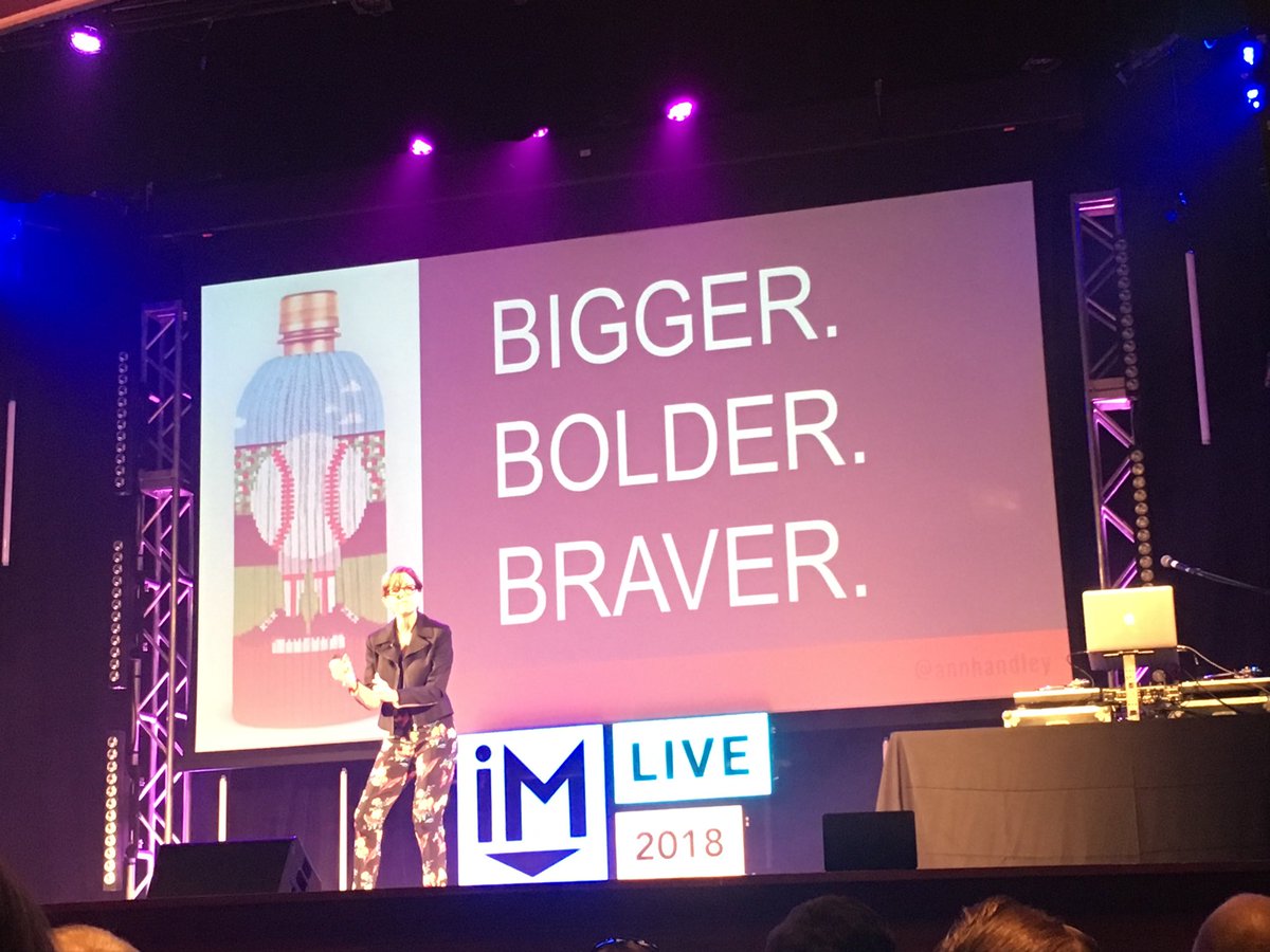 DMTMolly's tweet photo. you’ve got to trust your instincts as a way to leverage your creativity @MarketingProfs #IMLive18 #creativity #creativeleadership #content https://t.co/z2eltIeAA1