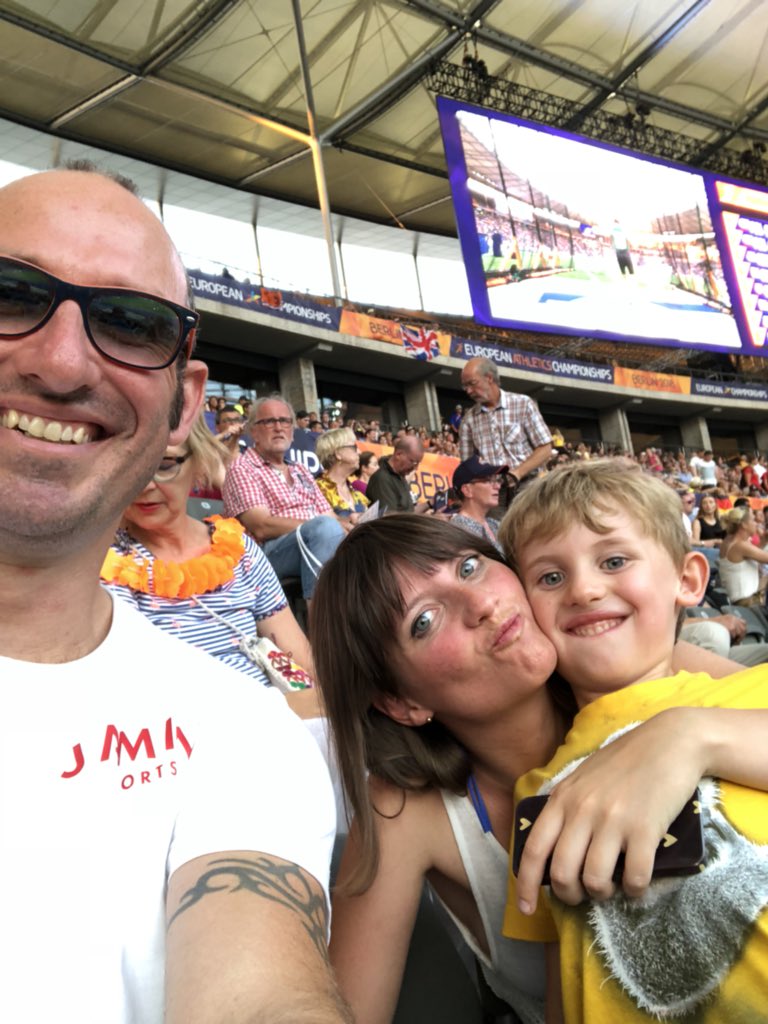 TN4Hospitality's tweet photo. @insidestorylive cracking seats, Harry loved it, well done @EnglandAthletic roll on tomorrow, might be a bit hot!! #Berlin #Berlin2018 #hot https://t.co/BJXzlikbdt