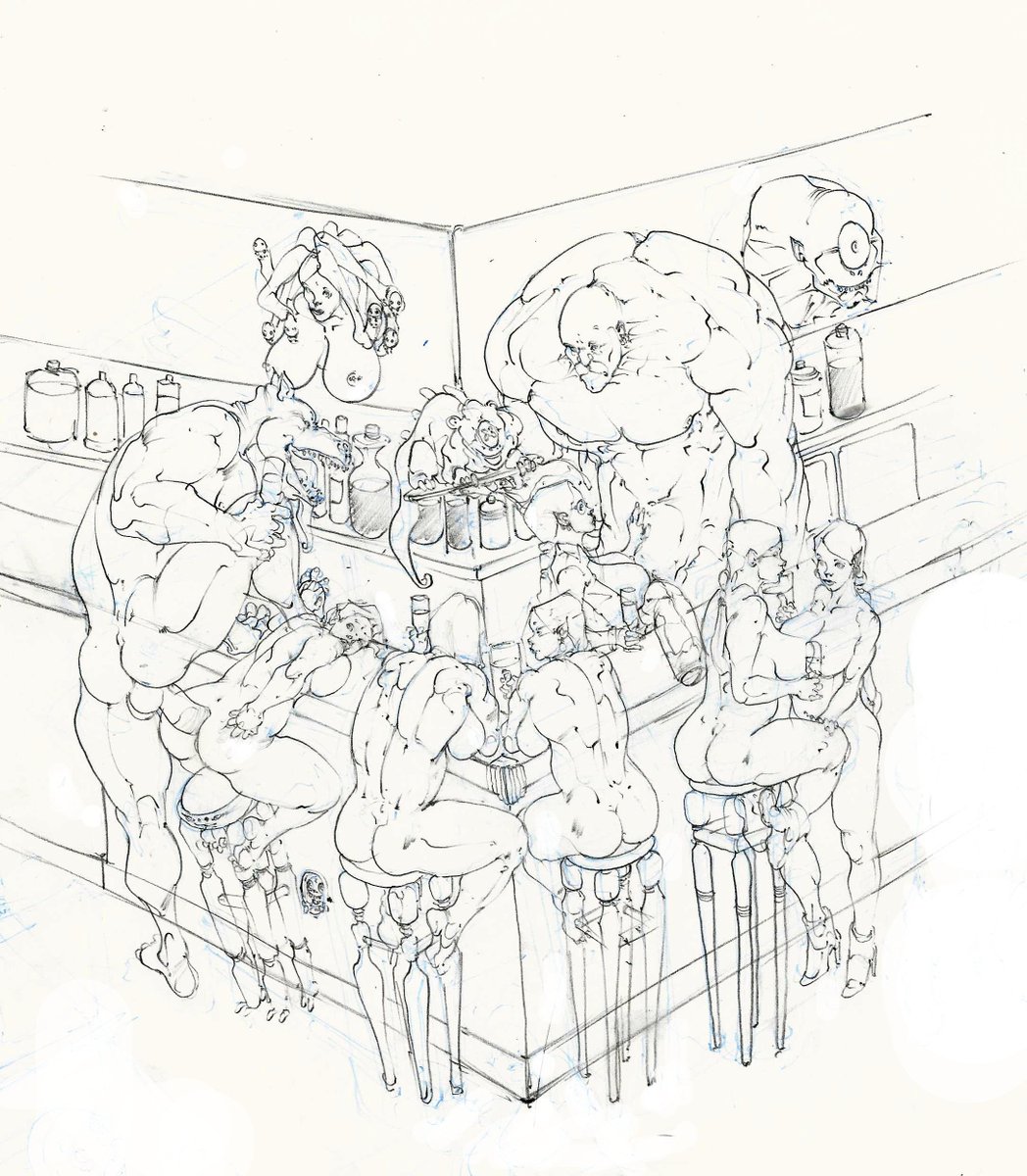 SelkirkArt's tweet photo. #fantasy tavern #sketch for #CSGweek25 topic #foodanddrink #sketchjam https://t.co/w6Eo9ClqLZ