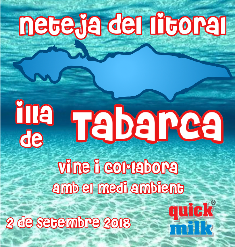 FunnyFoodValCat's tweet photo. Uneix-te a nosaltres en la neteja del litoral de l'illa de Tabarca el 2 de setembre! Apunta't enviant-nos un tuit, tots sereu benvinguts i rebreu unes canyetes Quick Milk amb llet de desdejuni per a agafar forces!! https://t.co/u8VUwynj1f