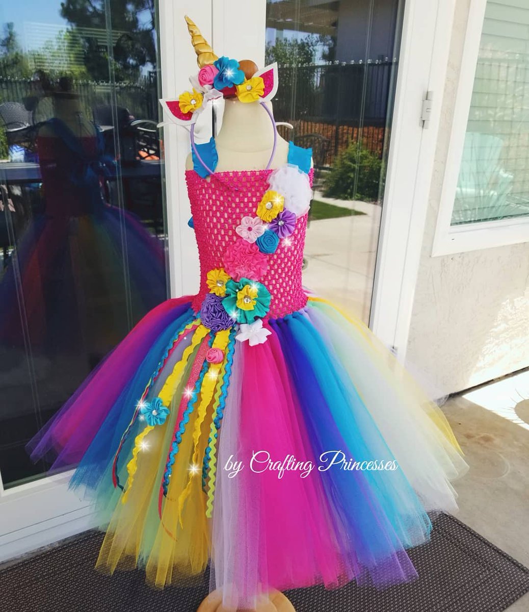 papermart's tweet photo. Feelin' magical with this bright #unicorn tulle dress from @craftingprincesses! Thank you so much for tagging us! Use #mypapermart to be featured too. Shop All Tulle: https://t.co/THnUVClU33 https://t.co/lvPvWj9t72