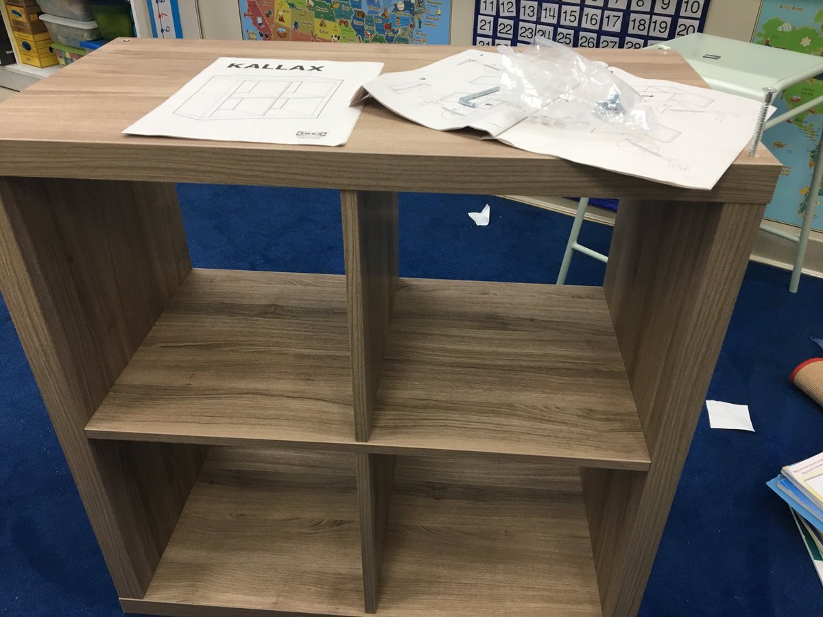badentracy1's tweet photo. One last screw to tighten on this new cubby for our classroom. Thanks, ⁦⁦@avery_pto⁩ for your generous furniture donation! https://t.co/KTOsGg6fSp