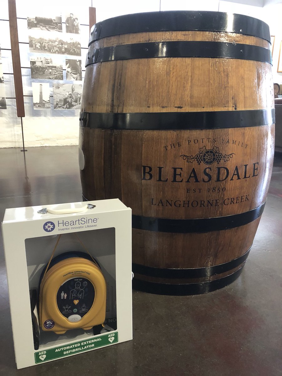 Statpacks Plus (@statpacksplus) on Twitter photo Congratulations to <a href="/BleasdaleWines/">Bleasdale Vineyards</a> on their Heartsine AED purchase. Keeping staff, customers and local community safe. Registered with <a href="/SA_Ambulance/">SA Ambulance Service</a> ✅ Registered with <a href="/GoodSamApp/">GoodSAM</a> ✅ Congratulations to <a href="/BleasdaleWines/">Bleasdale Vineyards</a> on their Heartsine AED purchase. Keeping staff, customers and local community safe. Registered with <a href="/SA_Ambulance/">SA Ambulance Service</a> ✅ Registered with <a href="/GoodSamApp/">GoodSAM</a> ✅