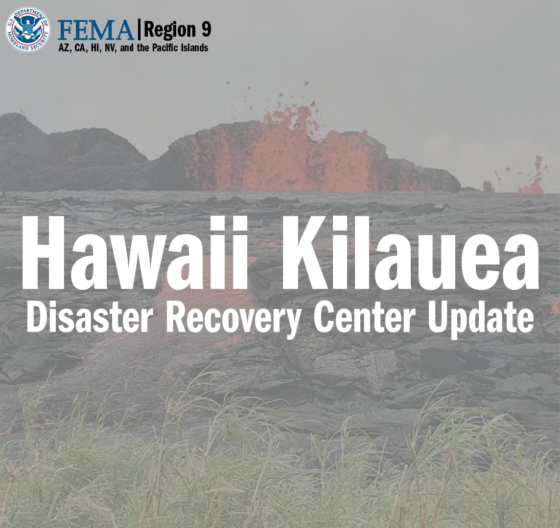 FEMA Region 9 on Twitter "Hawaii Update Due to the threat posed by