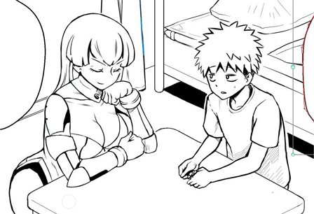 @sousakuTL実は僕、昔からさえない青年と見た目美女な異星人的存在とが同棲するドタバタコメディに憧れがあって、いつか描いてみたいと思いつつ、画力な構成力や根気が足りなくて諦めてたんですけど、もうそういうの考えずに勢いで描いてみることにしました。早ければ今週中にはニコ静に上げます。 