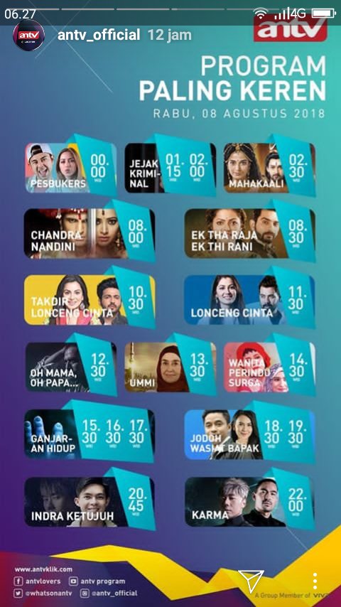 تويتر Kevin Ra على تويتر Antv Program Memang Keren Pesbukers Jejak Kriminal Mahakaali Chandra Nandini Ek Tha Raja Ek Thi Rani Takdir Lonceng Cinta Lonceng Cinta Oh Mama Oh Papa Ummi