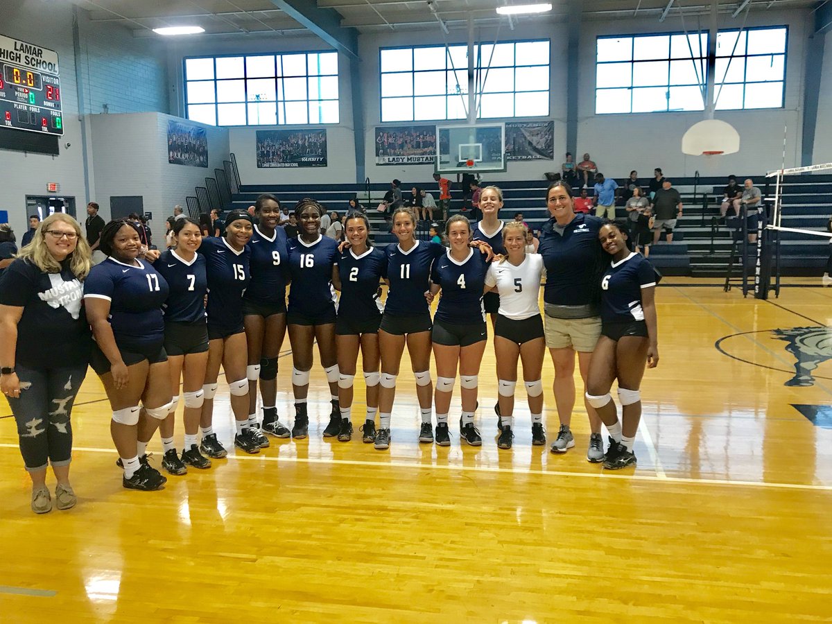 Welcome back volleyball season......oh now we have missed you! It was a #bluestampede type of night as we swept Stafford HS. <a href="/LamarCISD/">Lamar CISD</a> <a href="/LCHSMustangs/">Lamar Mustangs</a> <a href="/LCHS_MustangVB/">Mustang Volleyball</a> <a href="/lcisdathletics/">LCISD ATHLETIC DEPT.</a>
