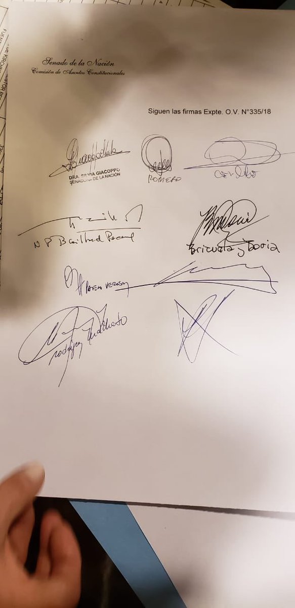 ditulliojuli's tweet photo. Se necesitan 10 firmas, hay 9 #NoHayDictamen para el “medio desafuero”(?) a @CFKArgentina https://t.co/j2O9Mjwfjm