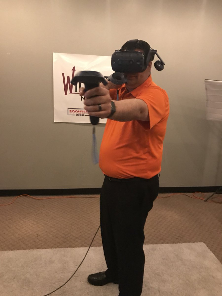 InnovPointe's tweet photo. Our team enjoyed an afternoon with @clevyr in OKC! We may have had a little too much fun with the VR experience. Thanks again Matt and Mike! https://t.co/gnxCIoJuBG