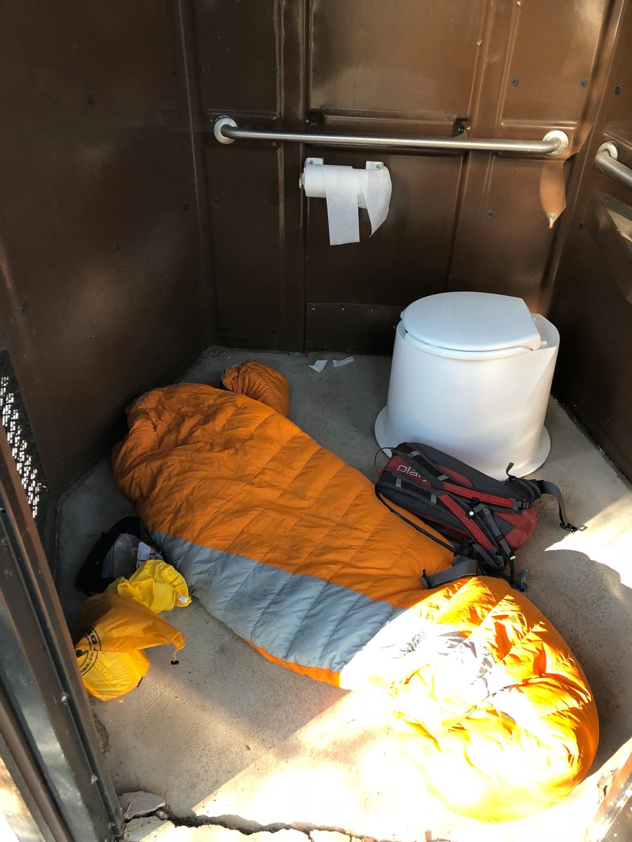 dirtbagdiaries's tweet photo. Bad Smell Sleep v. Itch Fest 2018? Sometimes you end up sleeping in an outhouse since the mosquitoes can sense that you didn't pack your tiny tent in the hopes of riding a smidgen faster. #oregontimbertrail @iamspecialized @dirtbagdiaries @patagonia https://t.co/W7PlyBXffq