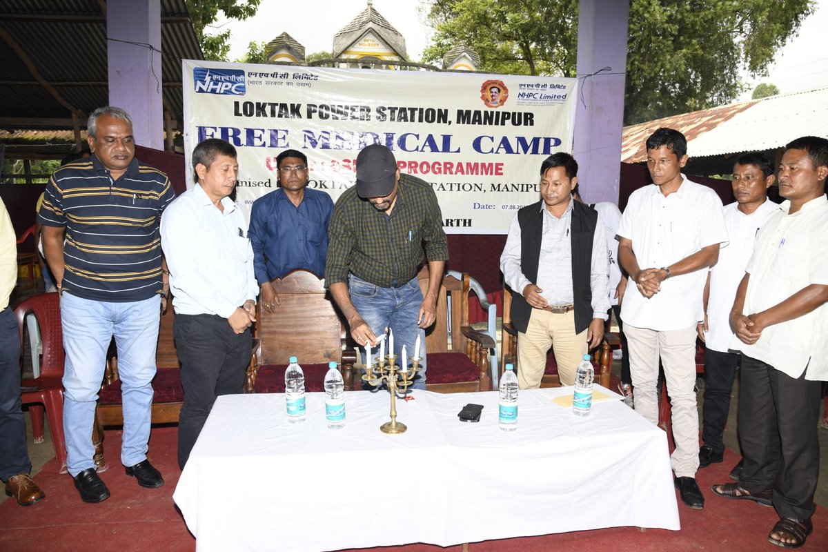 NHPCLOKTAKPS's tweet photo. A Drawing competition on Energy Efficiency for the school students and a Free General Medical Camp were organized by NHPC-Loktak Power Station (LPS) on 07th August, 2018 at wapokpi Village in the District of Bishnupur. https://t.co/rjdh67ku2q