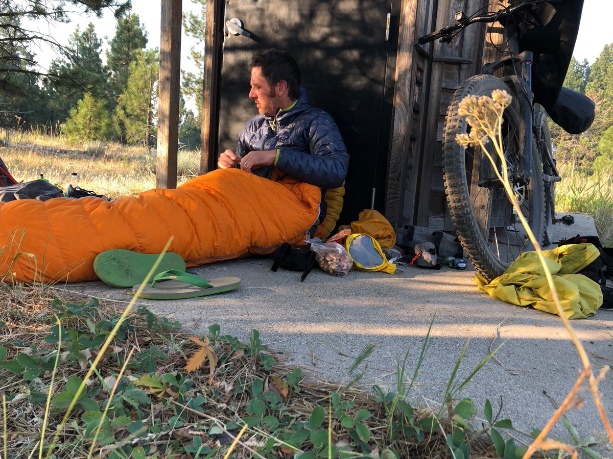 dirtbagdiaries's tweet photo. Bad Smell Sleep v. Itch Fest 2018? Sometimes you end up sleeping in an outhouse since the mosquitoes can sense that you didn't pack your tiny tent in the hopes of riding a smidgen faster. #oregontimbertrail @iamspecialized @dirtbagdiaries @patagonia https://t.co/W7PlyBXffq