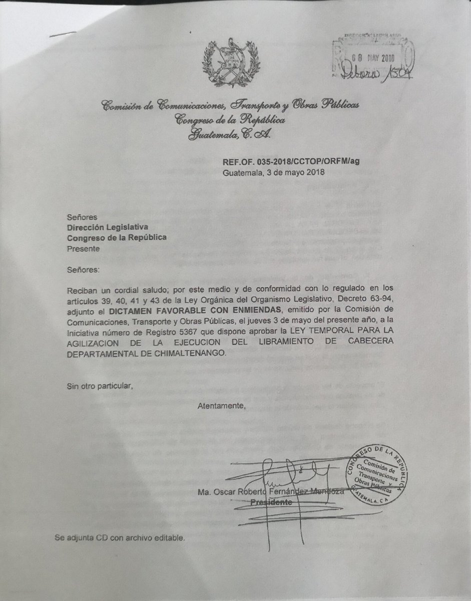 QuiqueGodoy's tweet photo. Tres años después de que @lfvalenzuela me preguntó em #ENADE2015 que se necesitaba para avanzar en libramiento de Chimaltenango conocen esta iniciativa. Necesitamos una legislación que regule las expropiaciones para agilizar la obra pública. https://t.co/OFWWCvxx7g