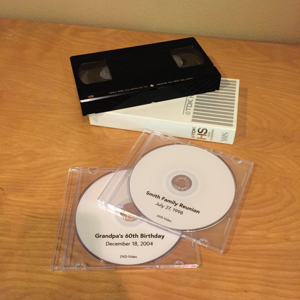 LeMasterGFX's tweet photo. Keep those family memories forever with VHS to DVD conversion!  Done right here in #Bellingham WA, this is a great way to preserve those memories before your tape breaks/wears out.  Visit https://t.co/5AjvMEevKB to learn more, and use coupon code SAVETEN for 10% off! #gifts #bham https://t.co/jApEru0dvs
