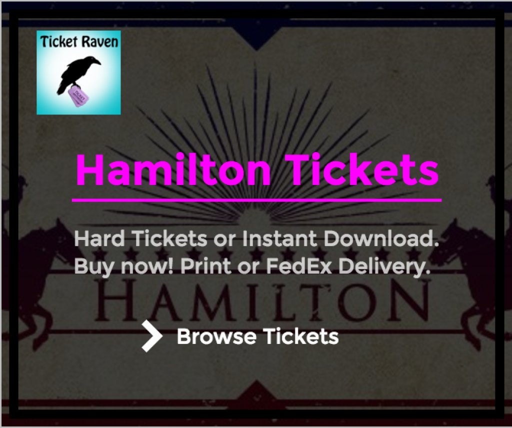 TicketRaven's tweet photo. #Hamilton #Tickets Available seats together: ... https://t.co/y9SXeeKgj5 

#HamiltonBway
#HamiltonMusical https://t.co/Ja8IeRMTS8