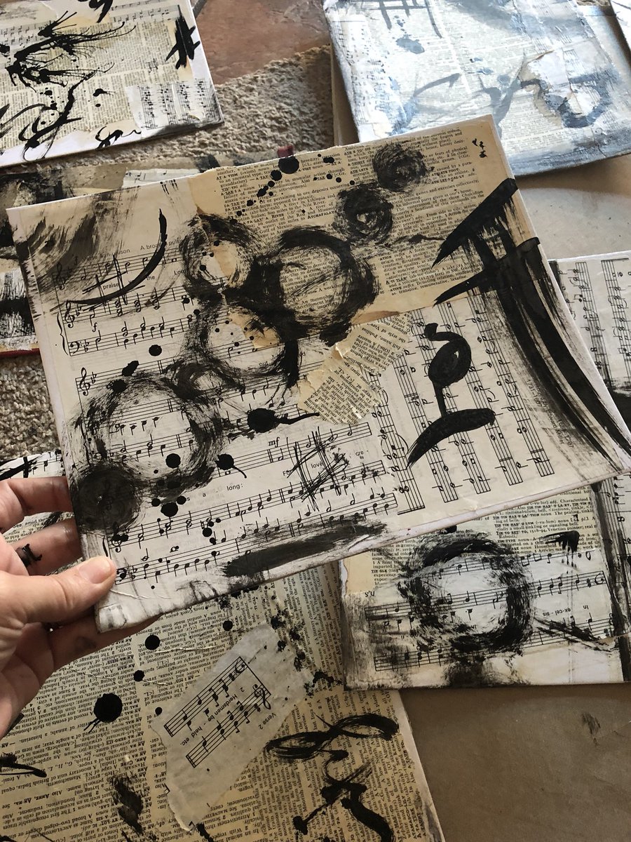 Tsloanartwork's tweet photo. Working on some new stuff. #encaustic #Artist #centralcoast #pasorobles https://t.co/IrYt12Zbxv