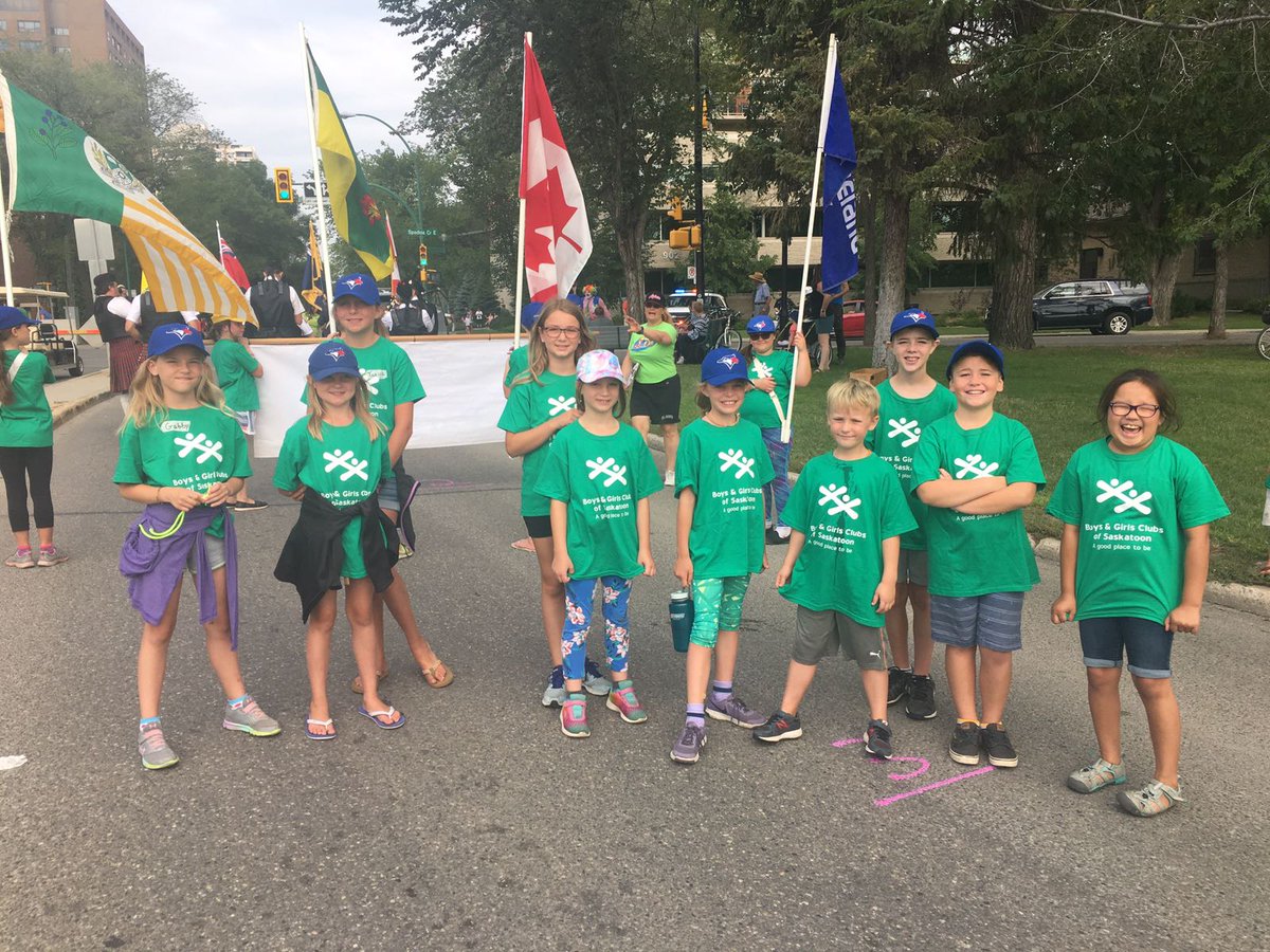 Our Parade experience was amazing!!! @BGCSaskatoon @SaskatoonEx #yxe #globebmxraceway @SaskatoonPolice @charlieclarkyxe @BladesHockey