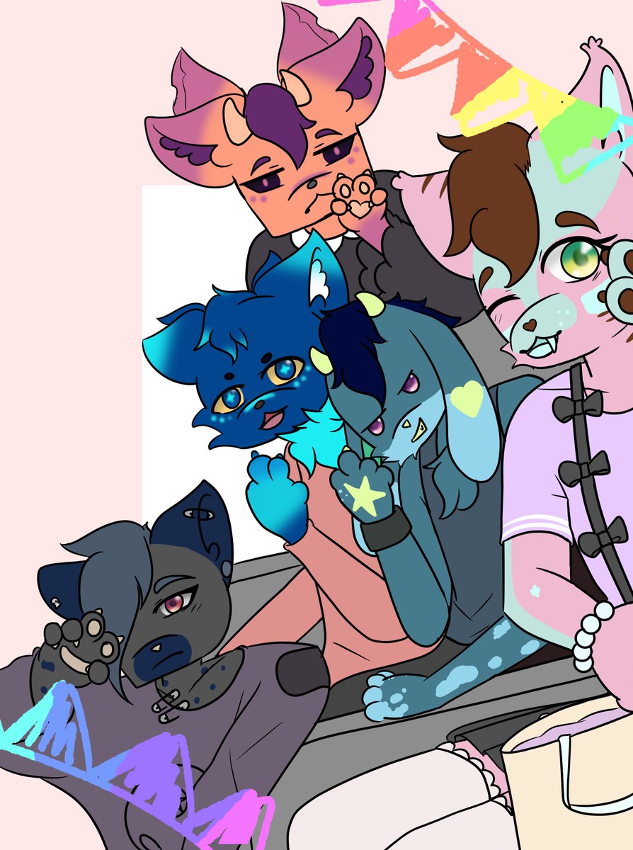 FlufStrawberry's tweet photo. hey guys just popping on to say that im alive and well. just been busy. any who hope you like. #Furryart #cute #selfie #OC #art https://t.co/YD2a07kgC4