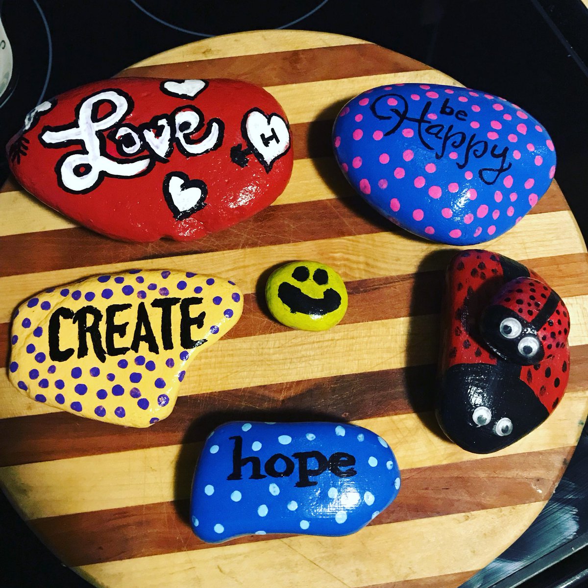 FieldsDena's tweet photo. #304rockville 
These cuties will be released into the wild tomorrow!! I ❤️ kindness rocks https://t.co/RZ7hTHmaOj