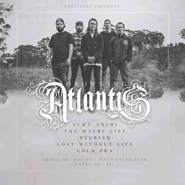 This Friday at the <a href="/BaldFacedStagAu/">THE BALD FACED STAG</a>

<a href="/auraanimi/">Aura Animi</a> // The Maybe List // Decrier // Lost Without Light // Cold Era