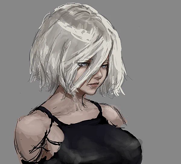 やっつけ描きで練習。 