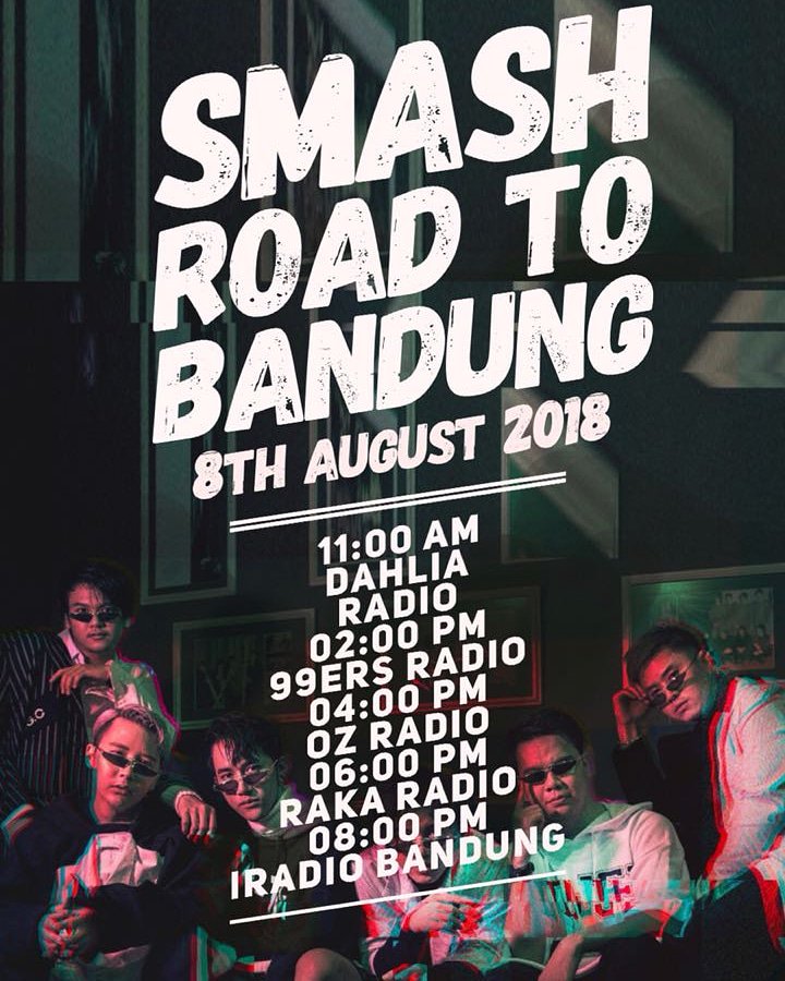 Soul_SMASH's tweet photo. Bandung, siap-siap yah! @SMASHindonesia Road To Bandung Radio Tour tgl 8 Agustus 2018
@1015DAHLIAFM 11.00
@99ersRadioBdg 14.00 @ozradiobandung 16.00
@RakaFMBandung 18.00
@iradiobdg 20.00

#FENOMENASMASH #SMASHISBACK #SMASHIndonesia @label401 https://t.co/tx2z6ZdkS1